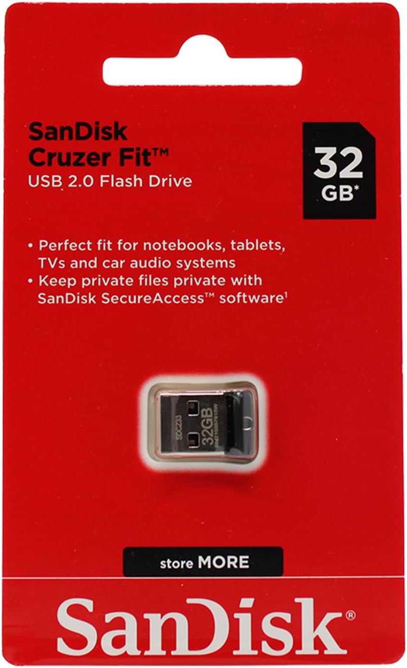 SanDisk 32GB Cruzer Fit USB 3.0 Flash Drive