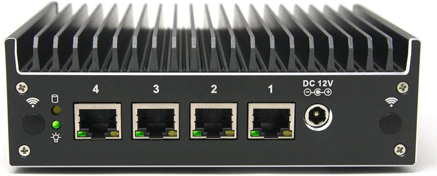 Protectli Vault Pro VP2420-4 Port: is a fanless mini-appliance with a 4-core Intel J6412, 4× 2.5GbE Intel i225 ports, AES-NI. It's a strong mid-tier OPNsense base that stays quiet and sips power while handling gigabit-plus routing, as well as fast VPN access.