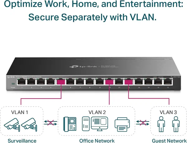 TP-Link TL-SG116E 16-Port Easy Smart Switch