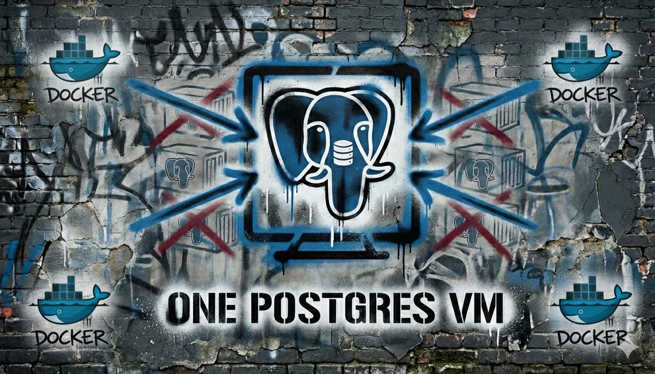 My post on why you Should consolidate your PostgreSQL Docker Containers in to on consolidated VM