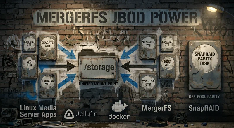 Featured image of post Build Your Own NAS Storage with MergerFS (2026 Guide)