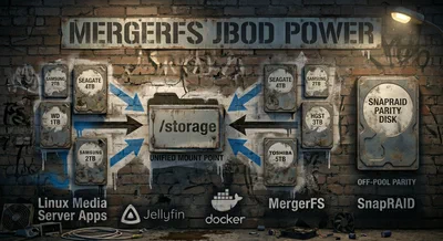 Featured image of post Build Your Own NAS Storage with MergerFS (2026 Guide)