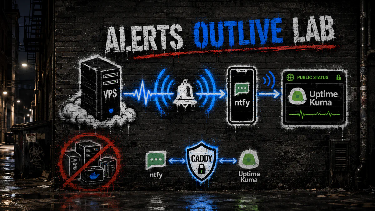 Featured image of post ntfy + Uptime Kuma on a VPS: Alerts and a Status Page