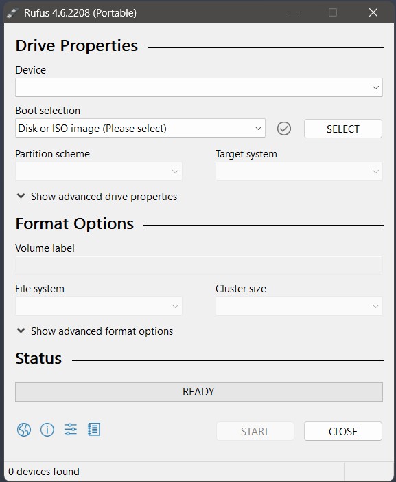 Rufus Interface