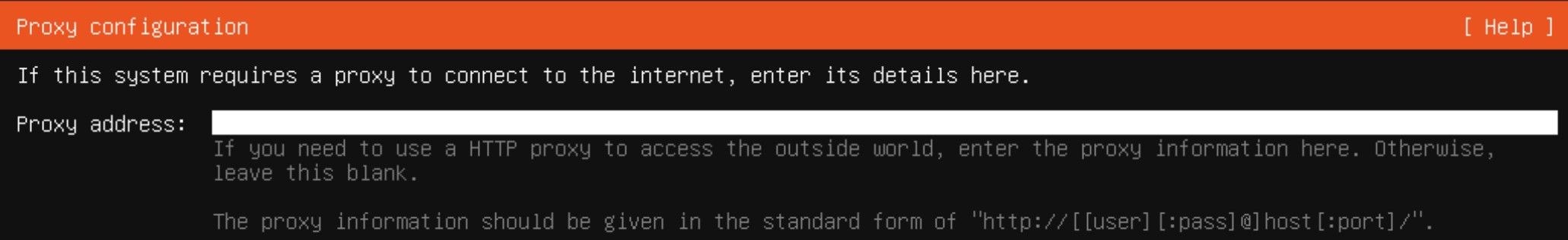 Ubuntu Select Proxy